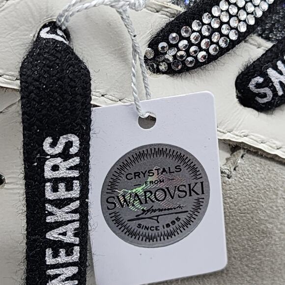 Golden Goose Super Star Classic Leather Sneakers with Swarovski Crystals - Picture 7 of 8